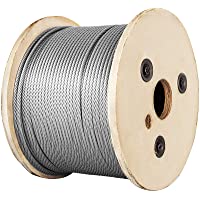 VEVOR Cable de Alambre Acero Inoxidable150m-300m- Cuerda de Alambre de Acero T316- Cable de Acero de 1-8- Resistente a…